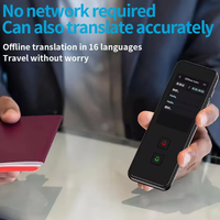 Stylo traducteur mini avec batterie 1200 mAh, traduction vocale IA pour 137 langues, écran IPS, portable