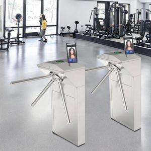 핫 세일 보행자 수직 세 롤러 개찰구 게이트 체육관 RFID 액세스 제어 삼각대 개찰구 얼굴 인식 - Product Image 2