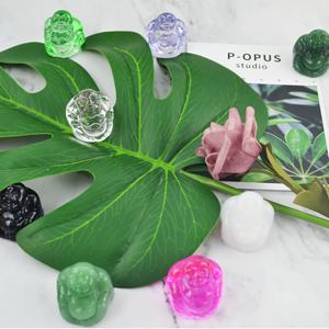 Prix usine en gros verre petite Statue cadeaux chanceux bouddha 30mm cristal <span class=keywords><strong>rire</strong></span> bouddha - Product Image 2