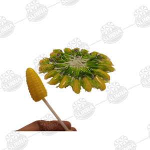 Piruleta de goma masticable con forma de maíz, halal, con envoltorio multicolor, dulce, de gelatina de maíz, caja de caramelos blandos, venta al por mayor - Product Image 2
