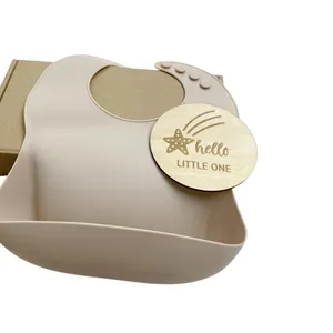 Custom Baby Shower Geschenkdoos Katoen Deken Slabbetje Promotie Pasgeboren Baby Cadeau Set Voor Kind