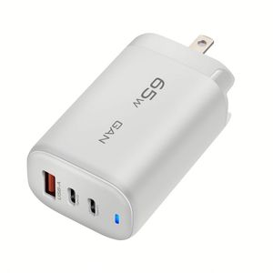 อะแดปเตอร์ชาร์จ GaN 65W แบบ 2 in 1 ช่องเสียบ USB Type C ชาร์จเร็ว 3 พอร์ต สำหรับโทรศัพท์มือถือ - Product Image 3