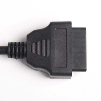 Câble d'extension OBD2 Lanlin 50 cm, mâle vers femelle, 16 broches, pour outil de diagnostic OBD2, garantie 1 an