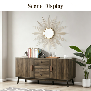 Tiradores de Mueble Ovalados de Madera, Perillas Minimalistas para Muebles, Diseño Duradero para Uso en Gabinetes - Product Image 5