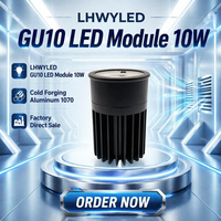 OEM ODM bienvenus, moule privé, module LED GU10 10W, vente directe d'usine, downlight GU10, garantie 3 ans, 3000K