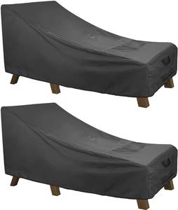 Oem extérieur résistant à la pluie et à la poussière fabricants Direct extérieur <span class=keywords><strong>jardin</strong></span> imperméable Chaise Longue <span class=keywords><strong>housse</strong></span> de meubles - Product Image 1