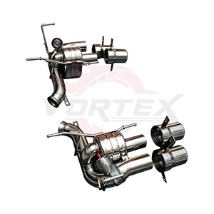 Vortex SS304 Valved Rear Muffler for Ferrari FF 6.3L V12 F140 Performance Racing Axle <b>Back</b> Exhaust System Kit - Product Image 5