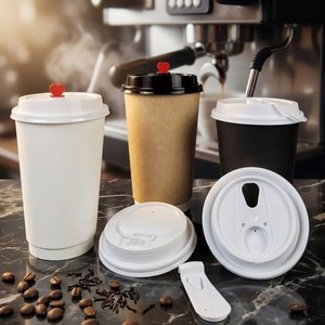 Bicchieri da Caffè Monouso a Doppia Parete, Ecologici, Biodegradabili, Riciclabili, in Carta per Alimenti, in Polpa di Legno Vergine, Isolati per Bevande Calde - Product Image 6