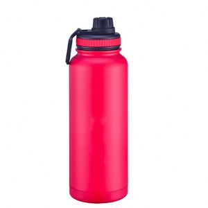 32oz Wide Mouth Stainless Steel Insulated Water <b>Bottle</b> with Handle, Leakproof Vacuum Thermos <b>Flask</b> - Product Image 2