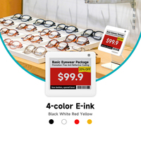 Étiquette électronique d'étagère MinewTag 4,2'' 4 couleurs E-ink pour supermarché Affichage numérique intelligent certifié CE FCC ROHS