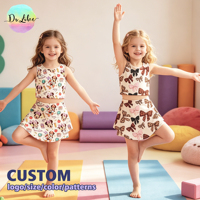 Nouvelle Collection : Tenues de Sport Personnalisées pour Enfants – Survêtements de Gym et Fitness Sans Manches pour Filles