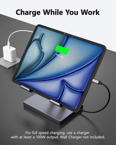 Station d'accueil USB-C avec support d'ordinateur portable réglable, hub avec <span class=keywords><strong>HDMI</strong></span> 4K 60Hz, Ethernet Gigabit <span class=keywords><strong>LAN</strong></span>, alimentation PD 100W pour Macbook, bureau - Product Image 4