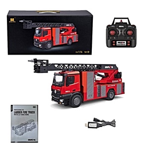 Huina 1561 RC Fire Engine Truck 1/14 scala 2.4GHz 22 canali RC Truck con acqua di lavoro Spray Jet Pump Ladder Toy For Kids - Product Image 6