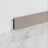Plinthe en alliage d'aluminium à coupe diamantée de 3 cm, 4 cm, 5 cm, 6 cm, plinthe d'angle flexible pour la décoration murale moderne