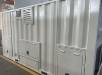 Banc de charge conteneurisé 2 MW (2000 kW) à charge fictive de type sec refroidi par air pour les tests de mise en service des centrales électriques