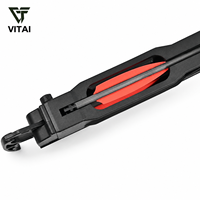 Accessoire de chargeur d'arbalètes modulaires, rail noir pour six flèches avec support réglable pour le tir à l'arc sur cible