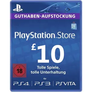 Sony PSN מתנה כרטיס 10 £ PlayStatione רשת בריטניה