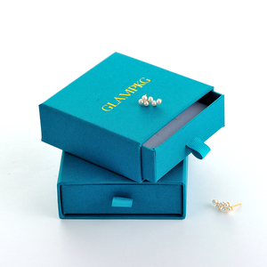 Caja de Regalo de Joyería con Cajón Deslizante y Logotipo Personalizado, con Inserto de Esponja para Collar, Anillo, Pendientes, Caja de Cartón - Product Image 5