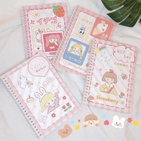 Carnets de sublimation en cuir pour étudiants, format A4, à carreaux, motif papillon violet