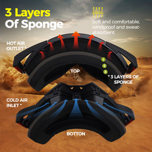 Lunettes de moto tout-terrain fabriquées <span class=keywords><strong>en</strong></span> Italie pour la montagne, idéales pour la pratique du switchback et la descente <span class=keywords><strong>en</strong></span> piste alpine. - Product Image 4