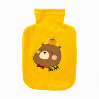Housse de bouillotte en peluche douce à imprimé dessin animé mignon pour les crampes menstruelles et le réchauffement corporel – Cadeau d'hiver en gros