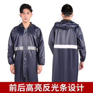 Impermeable de cuerpo completo para adultos, de tela Oxford, para motocicleta, bicicleta eléctrica, poncho impermeable de una pieza, para viajes y uso al aire libre - Product Image 3