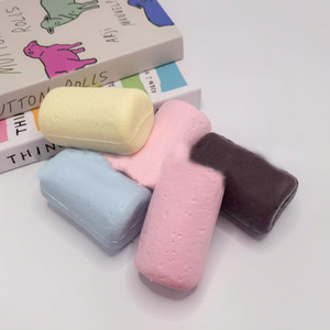 ของเล่นบีบคลายเครียดรูปขนมสายไหม PU ซีรีส์ใหม่ ของเล่นนุ่มๆ บีบแล้วคืนตัวช้า ของขวัญสำหรับวัยรุ่นและผู้ใหญ่ ของเล่นสนุกๆ สำหรับงานปาร์ตี้ - Product Image 1