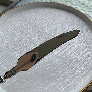 DF BC Fashion Nuevo Juego de Cubiertos de Acero Inoxidable con Mango Martillado Especial: Cuchillo de Mesa, Cuchillo para Carne, Tenedores de Mesa, Tenedores para Postre, Personalizado - Product Image 6