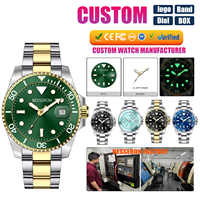 Relojes Mecánicos de Lujo con Logotipo Personalizado 8215, Movimiento Mecánico, Esfera de 42 mm, Correa de Acero Inoxidable, Relojes Automáticos Luminosos para Hombre