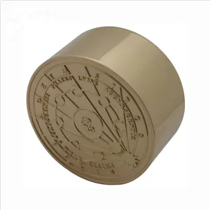 Tapa de metal de alta gama personalizada botella de perfume de aleación de zinc tapa magnética
