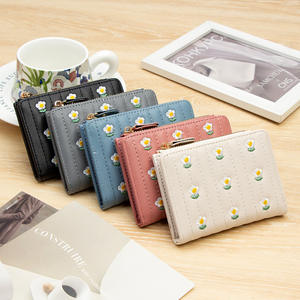 กระเป๋าสตางค์ผู้หญิงแบบสั้น ดีไซน์มินิมอล ใส่บัตรได้ กระเป๋าใส่เหรียญแบบซิป เหมาะสำหรับฤดูร้อน ส่งออกต่างประเทศ - Product Image 1