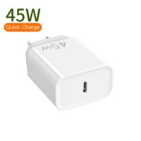 Charger GaN 45W Grosir, Dual USB Port, Power AVS Protocol, Pengisi Daya Cepat USB, Adaptor Charger Ponsel