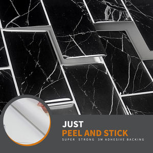 Artiles – papier peint en vinyle 3D à Texture de marbre noir pour salle de bain et cuisine, livraison rapide - Product Image 2