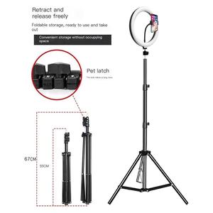 Soporte de aluminio para teléfono móvil, trípode de 550 mm con bloqueo giratorio, soporte portátil para fotografía al aire libre con bolsa de almacenamiento - Product Image 4