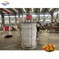 Machine à frire au gaz à chauffage externe robuste pour la production de snacks frits à grande échelle et les usines industrielles de noix