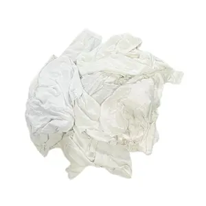 Used Cloth Cut Pieces Recycled White T-shirt 100% Cotton Rags from Textile Cotton Waste Rags for Cleaning