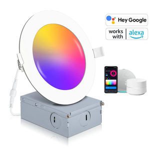 Ứng Dụng Đèn Chiếu Sáng 4 6 Inch Thông Minh LED Đèn Trần Ánh Sáng Downlight 9 12W RGB Alexa 16 Triệu Màu Sắc Tự Làm Cảnh Hẹn Giờ - Product Image 1