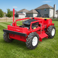 Tondeuse à gazon industrielle multifonctionnelle sans fil à essence télécommandée 600 mm 9,5 CV pour l'agriculture et la foresterie – Prix abordable