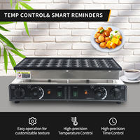 Machine à Poffertjes et Pancakes Électrique Professionnelle 1800W Antiadhésive 220V 50 Trous