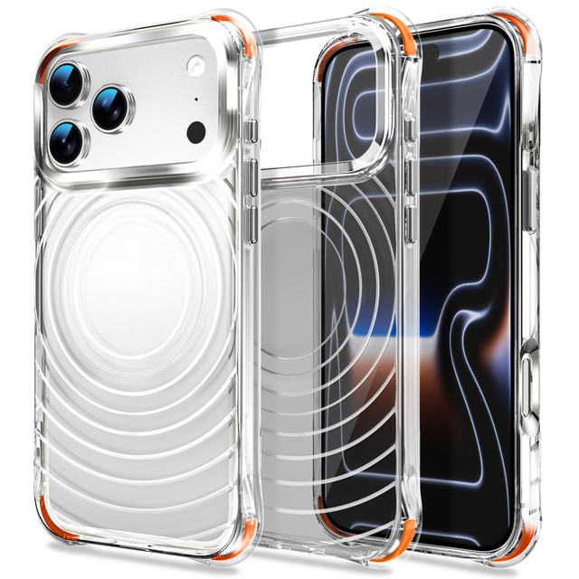 Wholesale Transparent Shockproof Phone Case for iPhone 18 17 16 15 Pro Max Clear Cover 12FT Drop Protection Anti-Yellowing Case