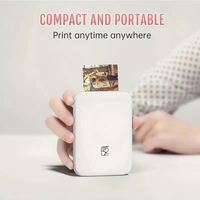 Mesin Printer Foto Warna Paspor Mini Ukuran 3-Inci HPRT MT53 Profesional Portabel untuk Ponsel