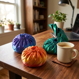 Juguete Deformable Personalizado Impreso en 3D, de Plástico Colorido, en Forma de Bollo Retorcido, para Aliviar el Estrés, Unisex, Adorno de Escritorio - Product Image 3