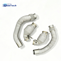 Collecteur d'échappement Performance pour BMW F90 M5 Competition S63 4.4L V8 Bi-Turbo en Acier Inoxydable 304, Montage Direct avec Bouclier Thermique