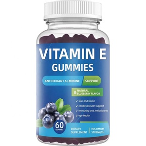 Caramelle Gommose alla Vitamina E 60 pezzi - 1000mg di Vitamina E, Gusto Mirtillo, Antiossidante e Supporto Immunitario - Product Image 3