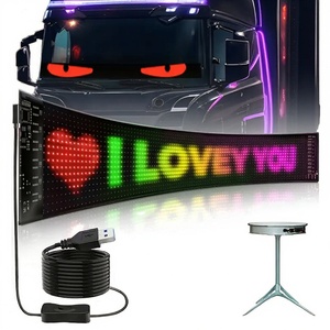 Panneau lumineux LED programmable à matrice de pixels défilants 5V USB « Oeil du Diable » pour voitures et camions – Neuf - Product Image 3