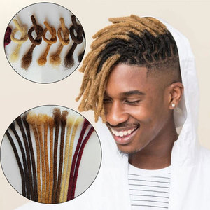 Prezzo all'ingrosso <span class=keywords><strong>veri</strong></span> <span class=keywords><strong>capelli</strong></span> umani 6-30 pollici T1b/24 Dreadlocks colorati 10 fili un pacchetto Dreadlocks estensioni - Product Image 1