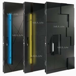 Ultimo stile esterno antifurto Villa <span class=keywords><strong>ingresso</strong></span> in metallo in acciaio inox a specchio piastra in alluminio porta perno - Product Image 4