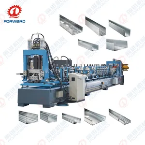 FORWARD Standard Size of C Purlin Keel Lip Channel Making Sheet Roll Forming Metal Stud and Track machine