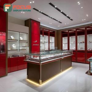 Custom Jewelry Display Cabinet Laminated Finish Mall Counter Showcase Cabinet - Product Image 1