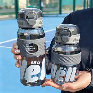 Bouteille d'eau sportive Crunre 1000 ml avec paille, portable pour les activités de plein air, usage étudiant - Product Image 4